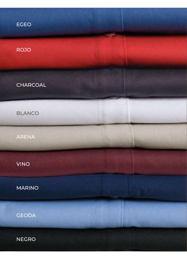 Colores disponibles de la camisa Gabardina Bibo