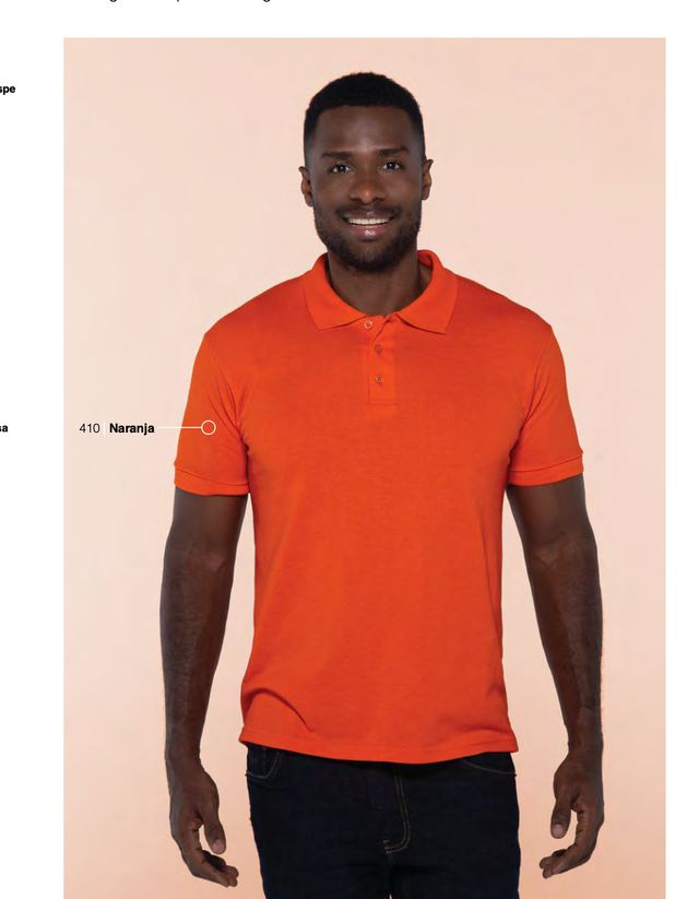 Polo Yazbek C0550 caballero color naranja